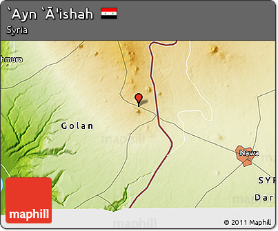 Physical 3D Map of `Ayn `Ā'ishah