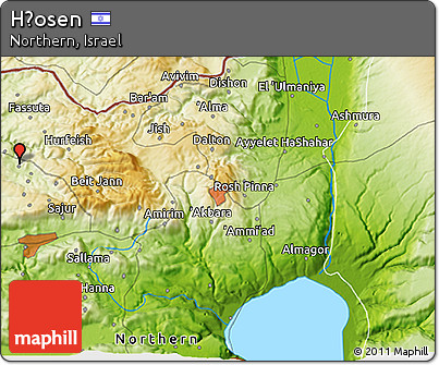 Physical 3D Map of H̱osen