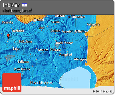 Political 3D Map of Intiṣār