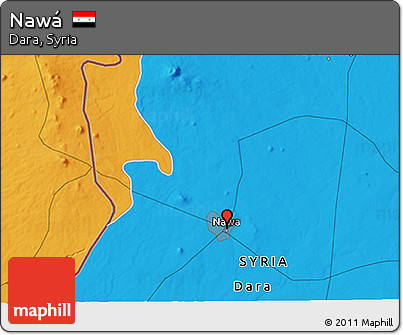Political 3D Map of Nawá