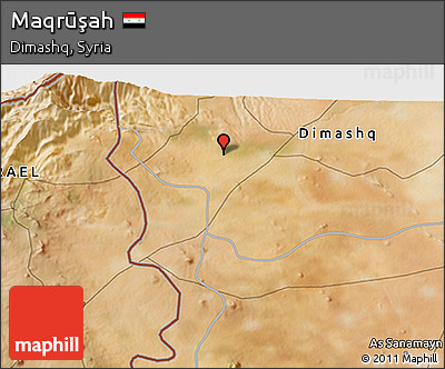 Satellite 3D Map of Maqrūşah