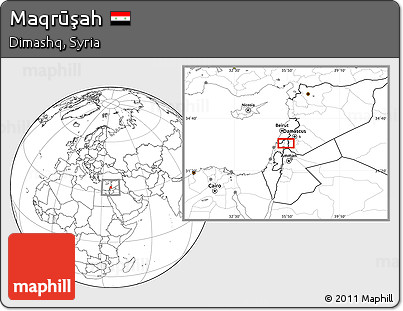 Blank Location Map of Maqrūşah