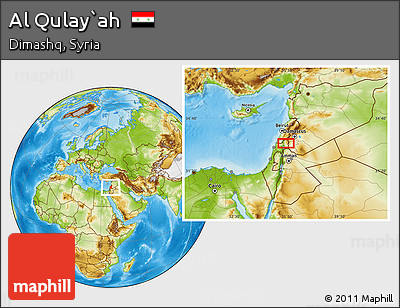 Physical Location Map of Al Qulay`ah