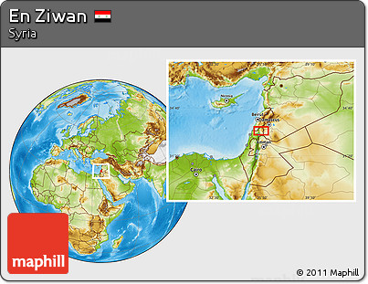 Physical Location Map of En Ziwan