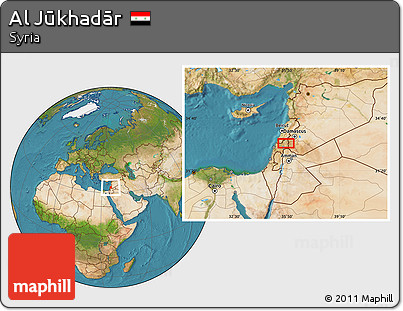 Satellite Location Map of Al Jūkhadār