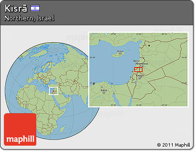 Savanna Style Location Map of Kisrā