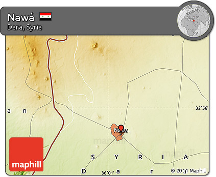 Physical Map of Nawá