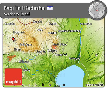 Physical Map of Peqi`in H̱adasha