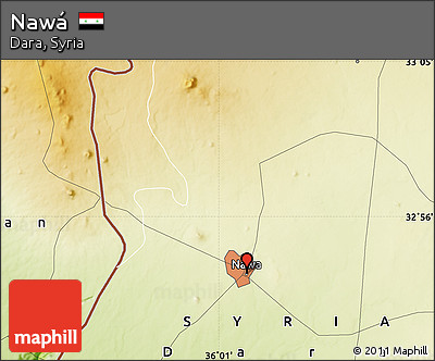 Physical Map of Nawá