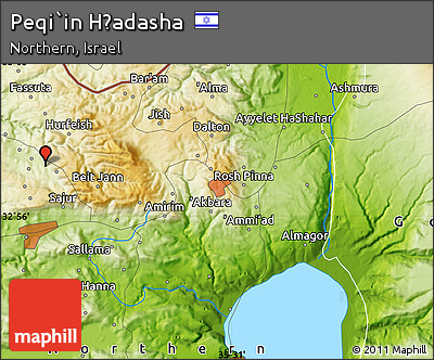 Physical Map of Peqi`in H̱adasha