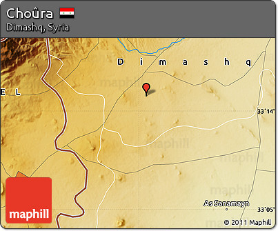 Physical Map of Choûra