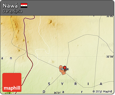 Physical Map of Nawá