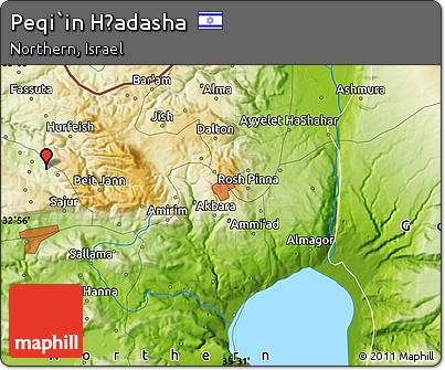 Physical Map of Peqi`in H̱adasha