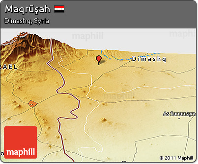 Physical Panoramic Map of Maqrūşah