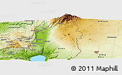 Physical Panoramic Map of Parod
