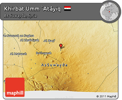 Physical 3D Map of Khirbat Umm `Atāyiq