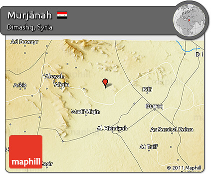Physical 3D Map of Murjānah
