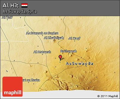 Physical 3D Map of Al Hīt