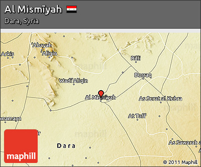 Physical 3D Map of Al Mismīyah