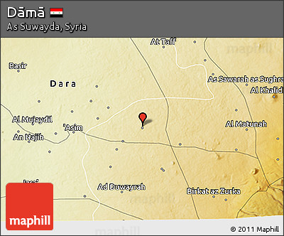 Physical 3D Map of Dāmā