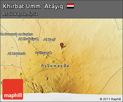 Physical 3D Map of Khirbat Umm `Atāyiq