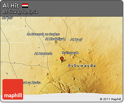 Physical 3D Map of Al Hīt