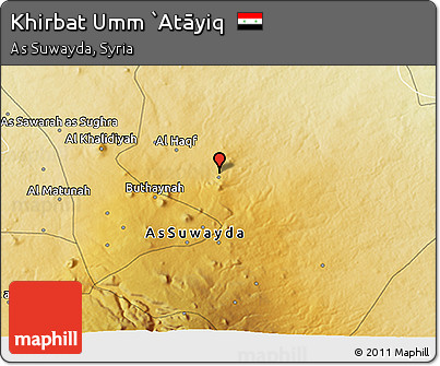 Physical 3D Map of Khirbat Umm `Atāyiq