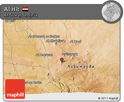 Satellite 3D Map of Al Hīt