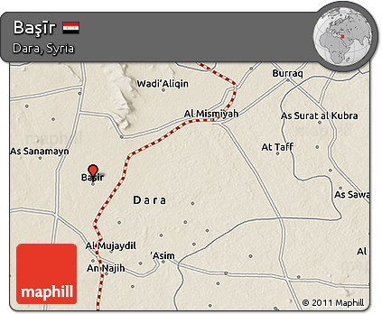 Shaded Relief 3D Map of Başīr