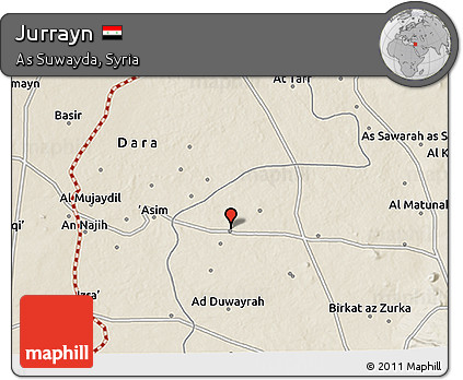 Shaded Relief 3D Map of Jurrayn