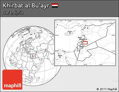 Blank Location Map of Khirbat Al Bu'ayr