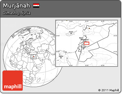 Blank Location Map of Murjānah