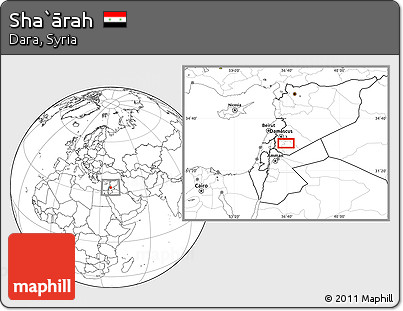 Blank Location Map of Sha`ārah