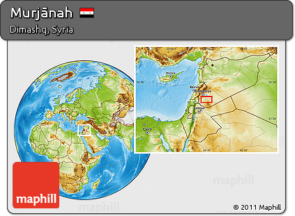 Physical Location Map of Murjānah
