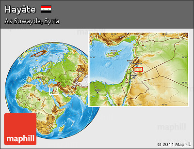 Physical Location Map of Hayâte
