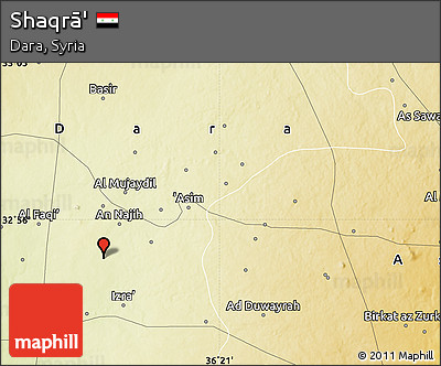 Physical Map of Shaqrā'