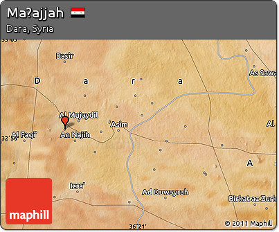 Satellite Map of Maḩajjah