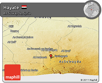 Physical Panoramic Map of Hayâte