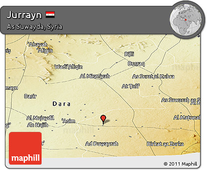 Physical Panoramic Map of Jurrayn