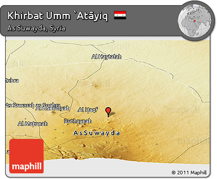 Physical Panoramic Map of Khirbat Umm `Atāyiq