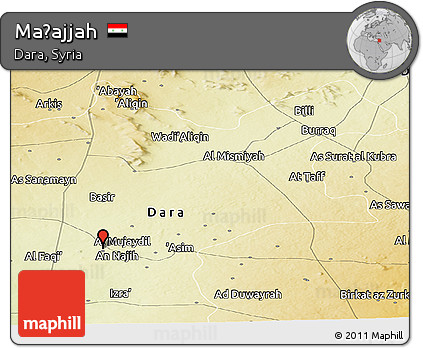 Physical Panoramic Map of Maḩajjah