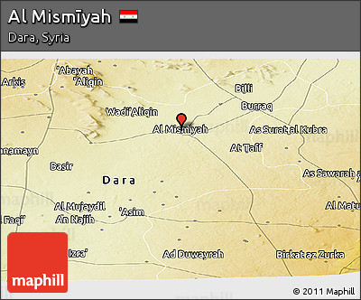 Physical Panoramic Map of Al Mismīyah