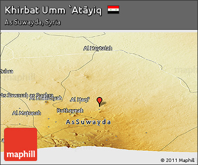 Physical Panoramic Map of Khirbat Umm `Atāyiq