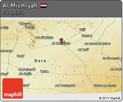 Physical Panoramic Map of Al Mismīyah