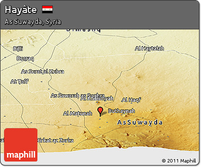 Physical Panoramic Map of Hayâte