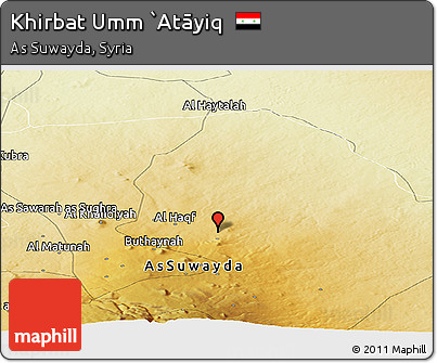 Physical Panoramic Map of Khirbat Umm `Atāyiq