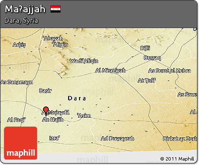 Physical Panoramic Map of Maḩajjah
