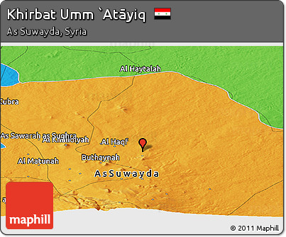 Political Panoramic Map of Khirbat Umm `Atāyiq