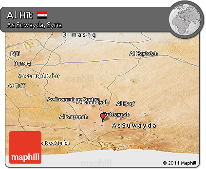 Satellite Panoramic Map of Al Hīt