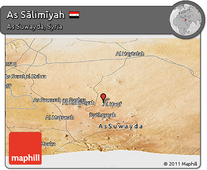Satellite Panoramic Map of As Sālimīyah